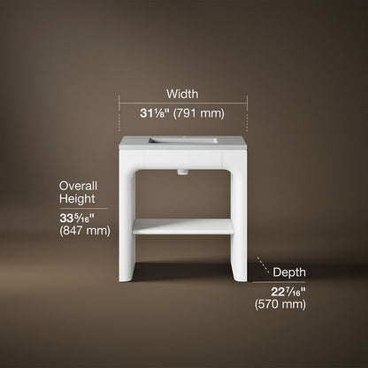 3/4 view of product with dimensions