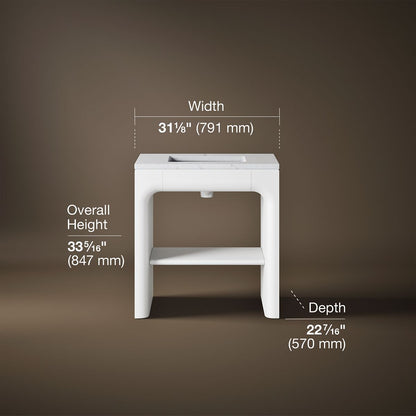 3/4 view of product with dimensions