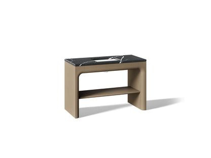 KOHLER K-CM39273-BD1 Statement 48" Console-style Bathroom Vanity Set with Sink and Quartz Top, Pale Oak - 3/4 view of product