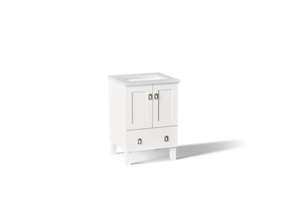 KOHLER K-CM99527-BD1 Poplin 24" bathroom vanity cabinet with sink and quartz top