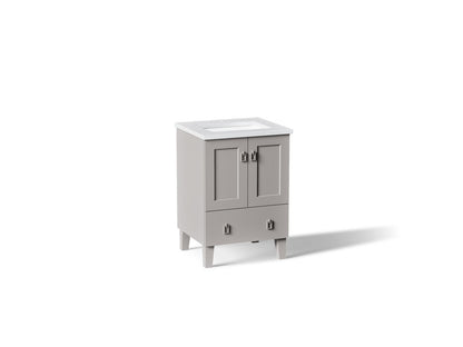 KOHLER K-CM99527-BD1 Poplin 24" bathroom vanity cabinet with sink and quartz top