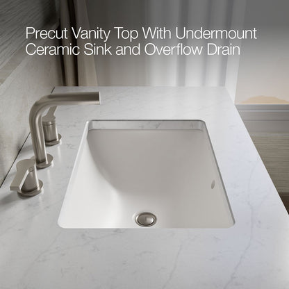 KOHLER K-CM99533-BD1 Poplin 36" bathroom vanity cabinet with sink and quartz top