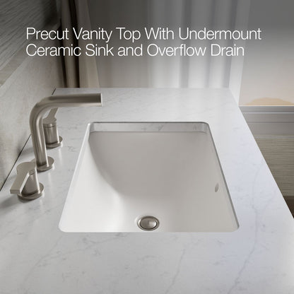 KOHLER K-CM99533-BD1 Poplin 36" bathroom vanity cabinet with sink and quartz top