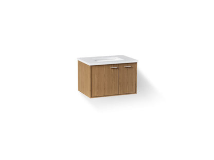 KOHLER K-CM99541-BD1 Jute 30" wall-hung bathroom vanity cabinet with sink and quartz top