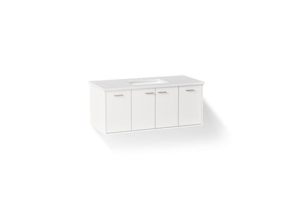 KOHLER K-CM99544-BD1 Jute 48" wall-hung bathroom vanity cabinet with sink and quartz top
