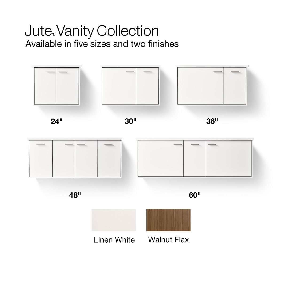 KOHLER K-CM99548-BD1 Jute 60" wall-hung bathroom vanity cabinet with sinks and quartz top