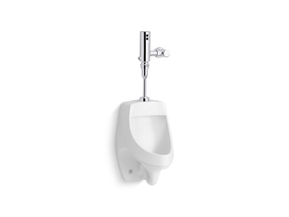 KOHLER K-PR5016-T2HS Dexter Antimicrobial urinal with Mach Tripoint touchless 0.5 gpf HES-powered flushometer