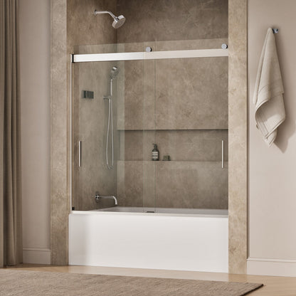 KOHLER K-R706002-L Levity 59-3/4" with 1/4" glass thickness bath door with handle