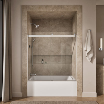 KOHLER K-R706002-L Levity 59-3/4" with 1/4" glass thickness bath door with handle