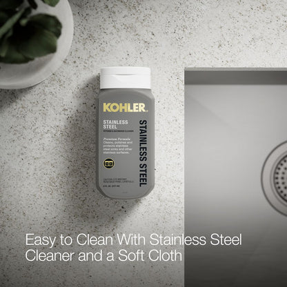 KOHLER K-RH20909 Lyric 32" Undermount Double-bowl Kitchen Sink, Stainless Steel - Detail image of a product feature