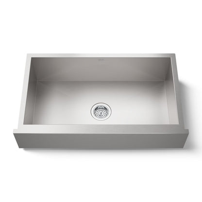 KOHLER K-RH20910 Lyric 34" Undermount Single-bowl Farmhouse Kitchen Sink, Stainless Steel - 3/4 view of product