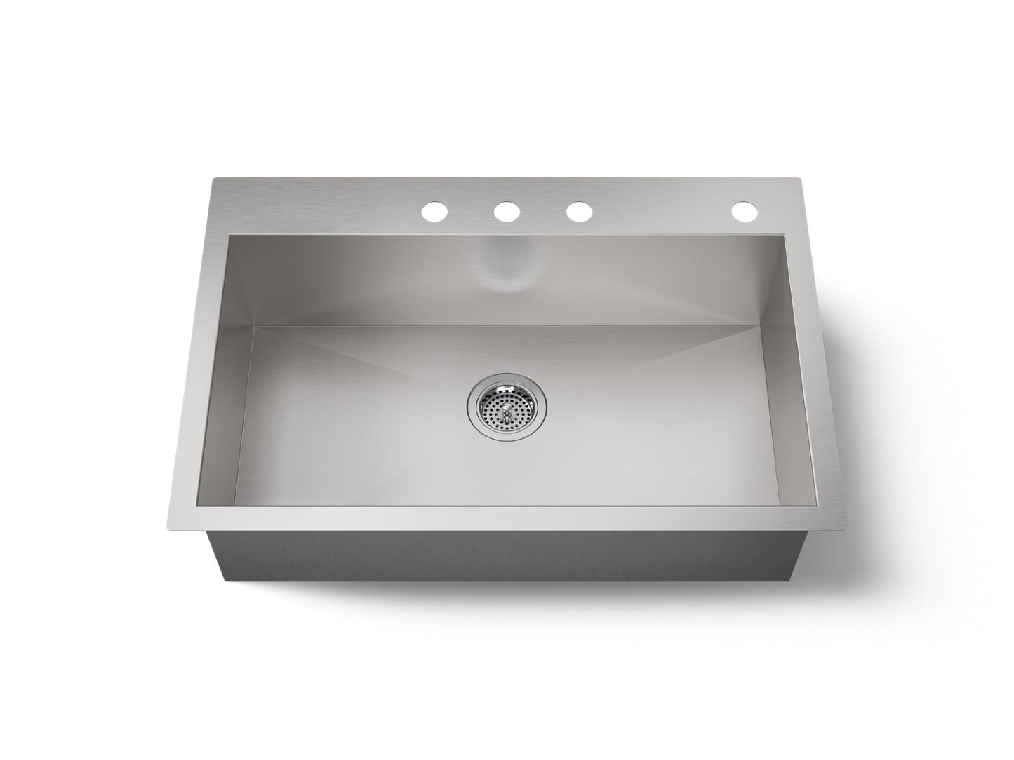 KOHLER K-RH20912 Lyric 32" Undermount Single-bowl Kitchen Sink, Stainless Steel - 3/4 view of product