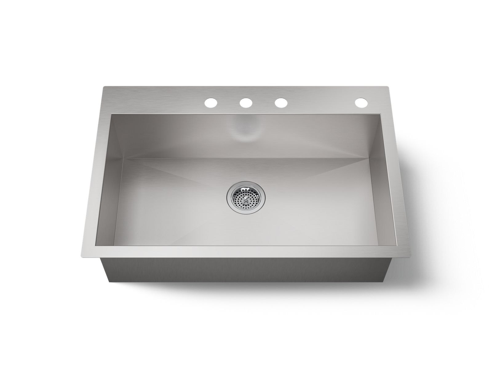KOHLER K-RH20912 Lyric 32" Undermount Single-bowl Kitchen Sink, Stainless Steel - 3/4 view of product