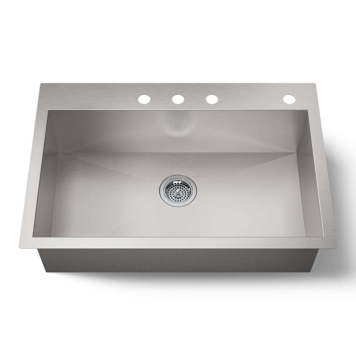 KOHLER K-RH20912 Lyric 32" Undermount Single-bowl Kitchen Sink, Stainless Steel - 3/4 view of product