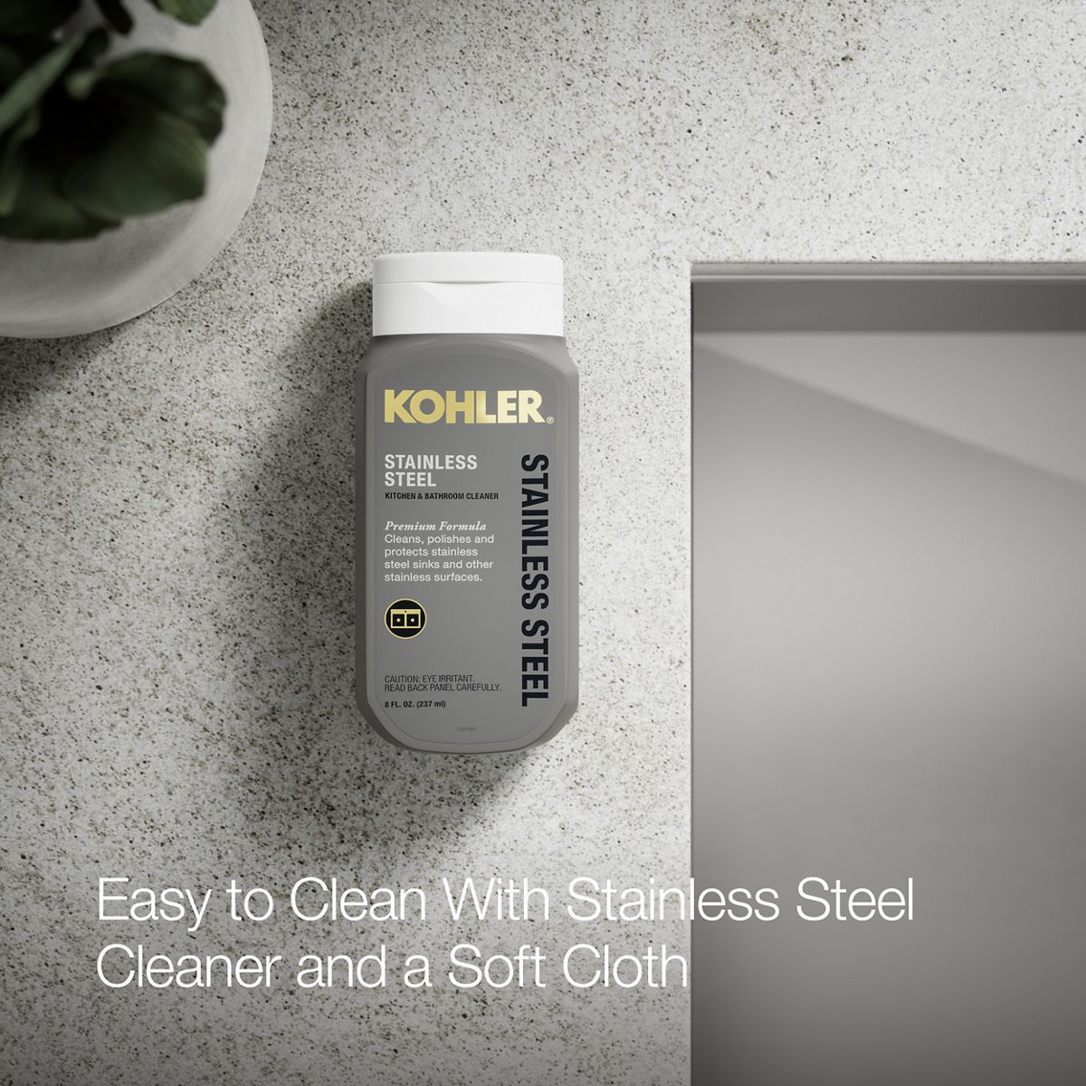 KOHLER K-RH20912 Lyric 32" Undermount Single-bowl Kitchen Sink, Stainless Steel - Detail image of a product feature