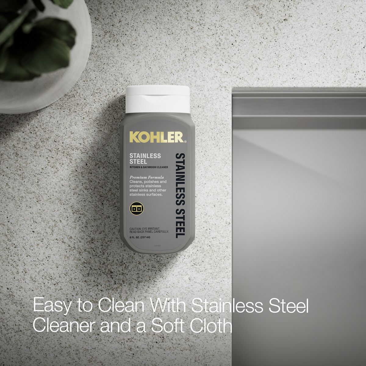 KOHLER K-RH23375-4PC Lyric Workstation 27" Top-/undermount Single-bowl Kitchen Sink, Stainless Steel - Detail image of a prod