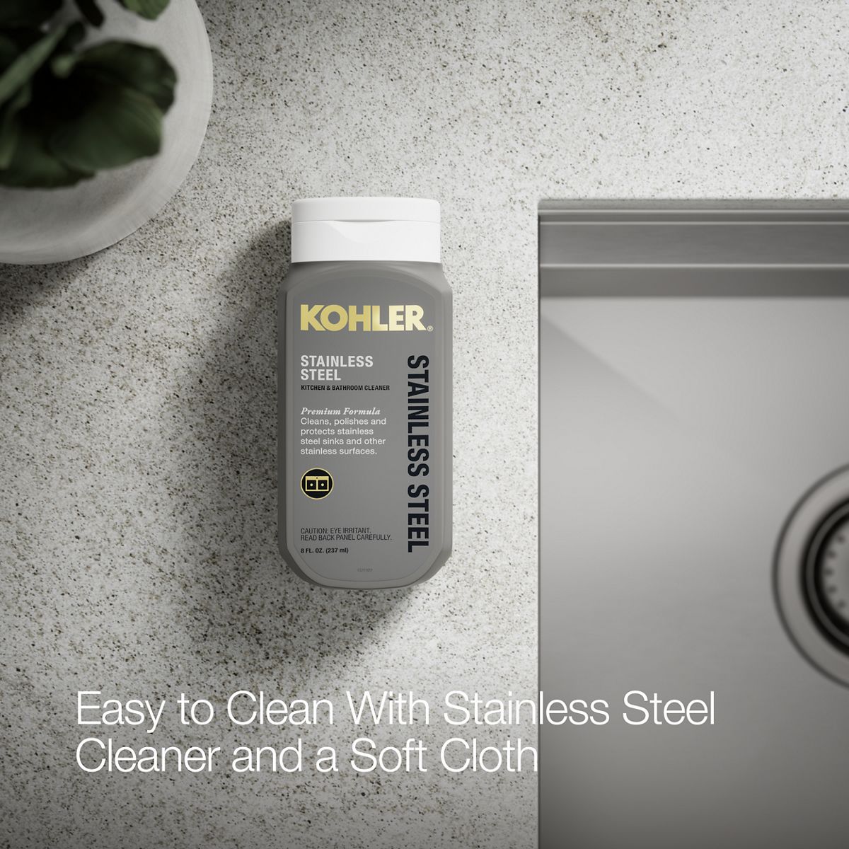 KOHLER K-RH23376-4PC Lyric Workstation 33" Top-/undermount Double-bowl Kitchen Sink, Stainless Steel - Detail image of a prod