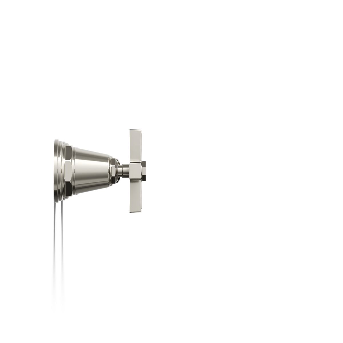 KOHLER K-T13141-3A Pinstripe Pure Deck-mount bath faucet handle trim with Cross design