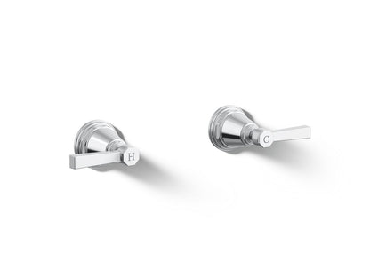 KOHLER K-T13141-4A Pinstripe Pure Deck-mount bath faucet handle trim with Lever design