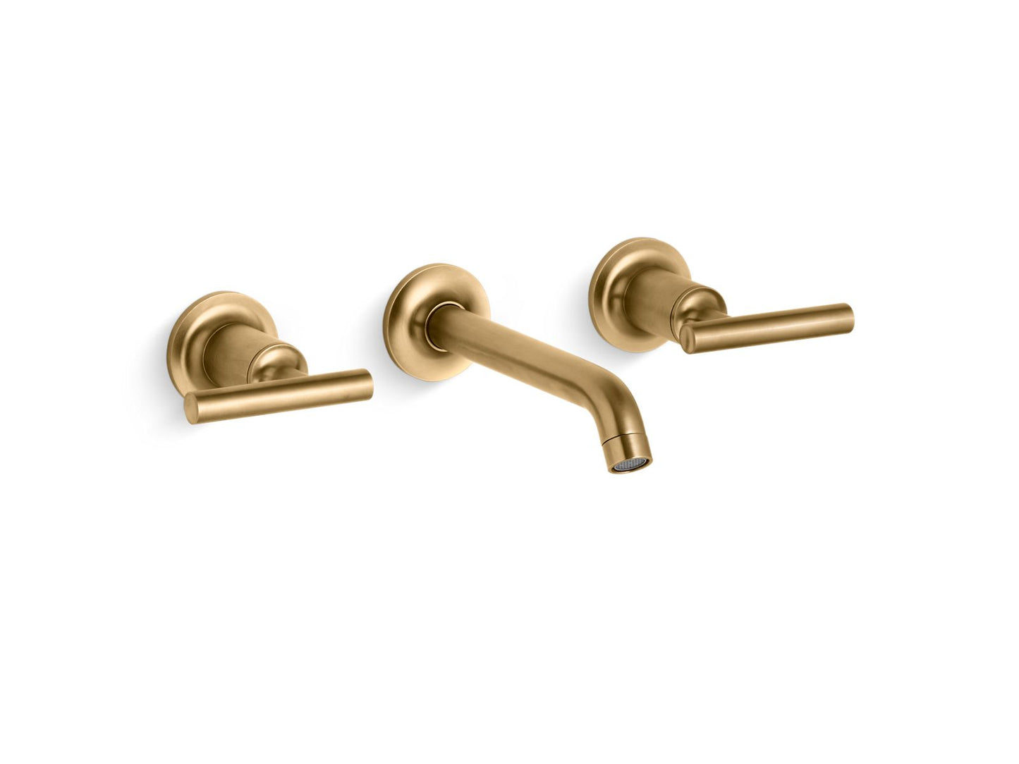 KOHLER K-T14413-4 Purist Wall-mount Bathroom Sink Faucet Trim with Lever Handles, 1.2 GPM