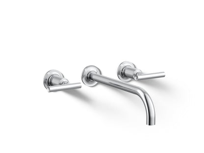 KOHLER Purist Wall-mount bathroom sink faucet trim with Lever handles, 1.2 gpm