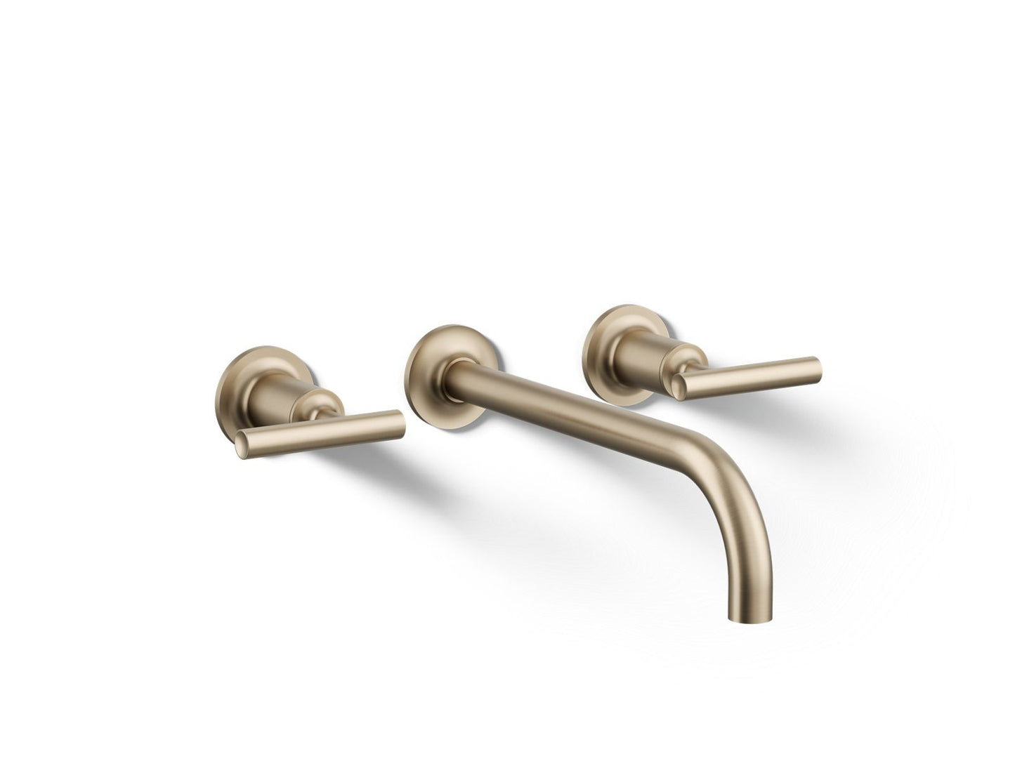 KOHLER Purist Wall-mount bathroom sink faucet trim with Lever handles, 1.2 gpm
