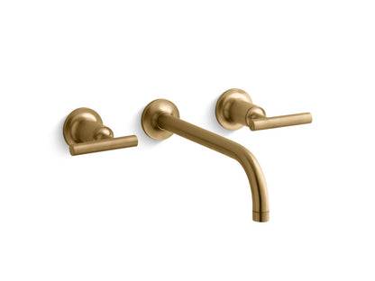 KOHLER Purist Wall-mount bathroom sink faucet trim with Lever handles, 1.2 gpm