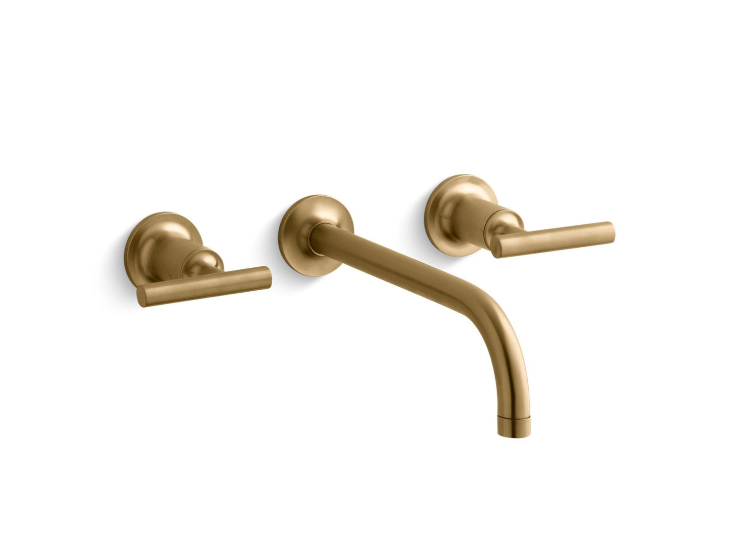KOHLER Purist Wall-mount bathroom sink faucet trim with Lever handles, 1.2 gpm