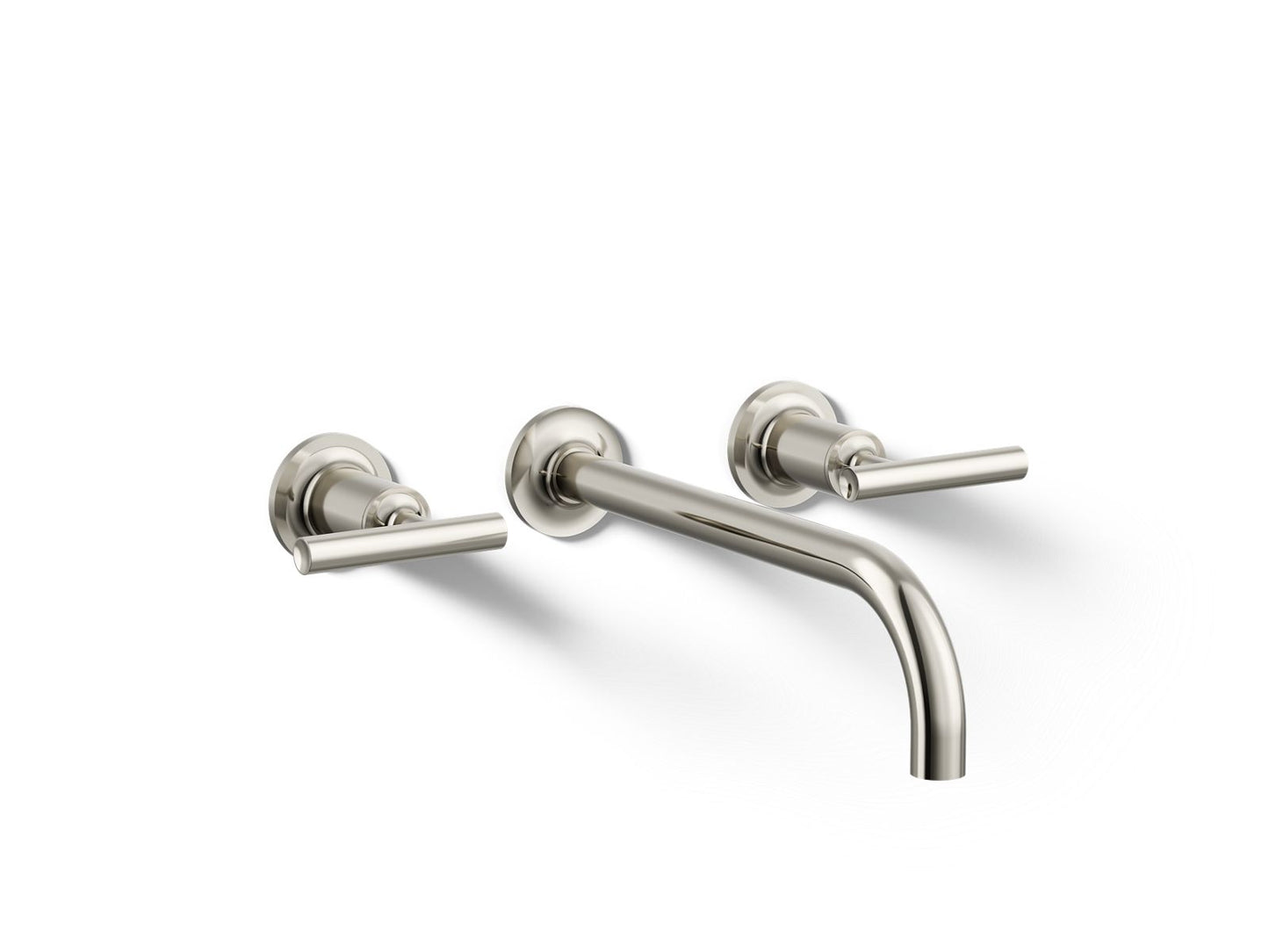 KOHLER Purist Wall-mount bathroom sink faucet trim with Lever handles, 1.2 gpm