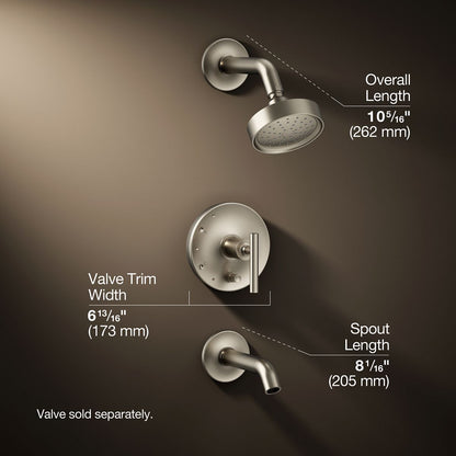 3/4 view of product with dimensions