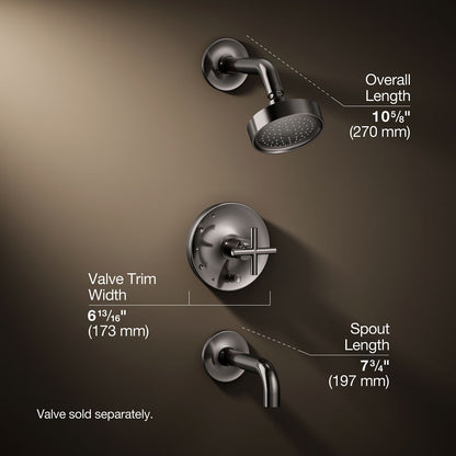 3/4 view of product with dimensions
