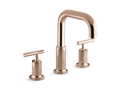 KOHLER Purist Deck-mount bath faucet trim with Lever handles