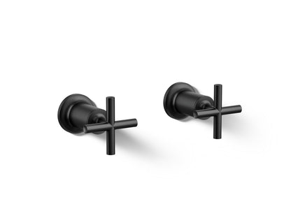 KOHLER Purist Deck- or wall-mount bath faucet handle trim with cross design