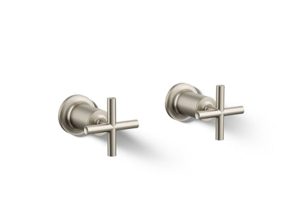 KOHLER Purist Deck- or wall-mount bath faucet handle trim with cross design