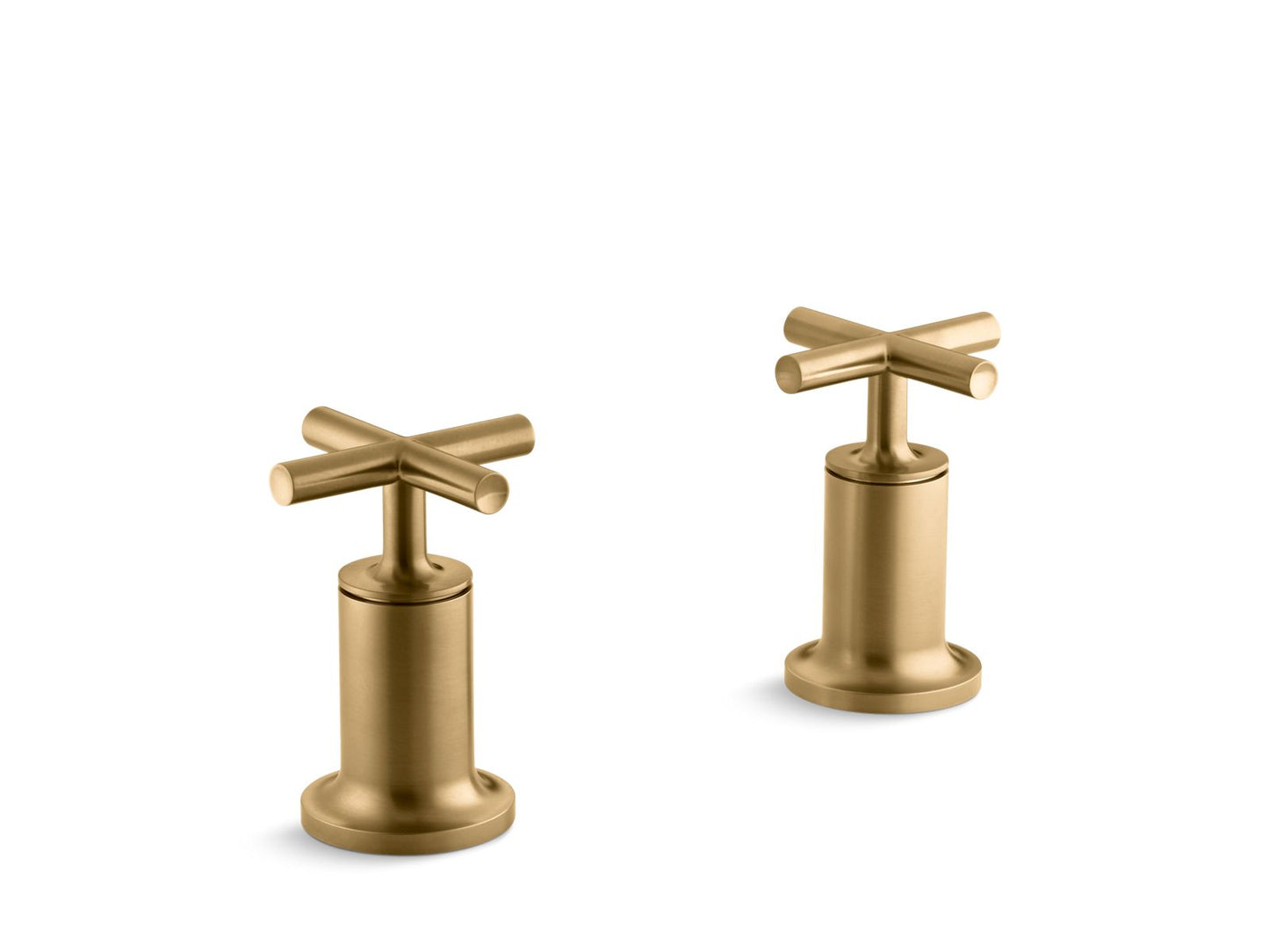 KOHLER Purist Deck- or wall-mount bath faucet handle trim with cross design