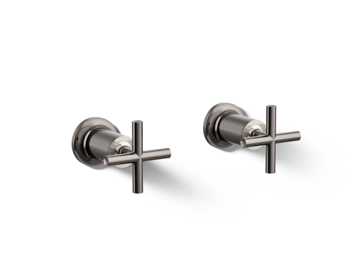 KOHLER Purist Deck- or wall-mount bath faucet handle trim with cross design
