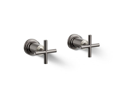KOHLER Purist Deck- or wall-mount bath faucet handle trim with cross design