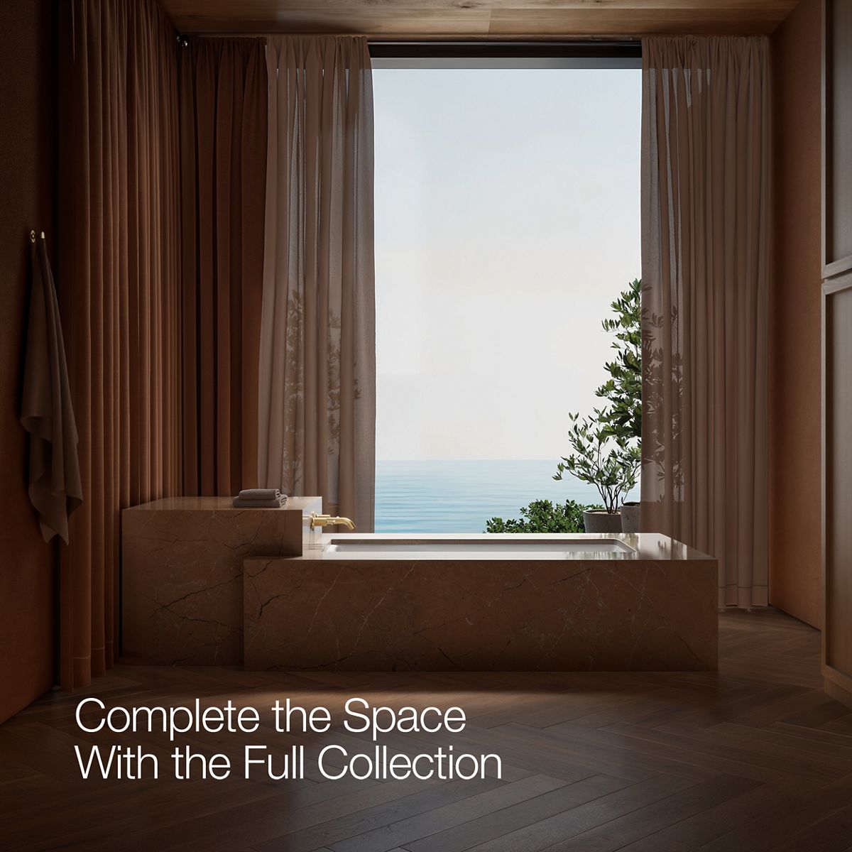 KOHLER Purist Deck- or wall-mount bath faucet handle trim with lever design