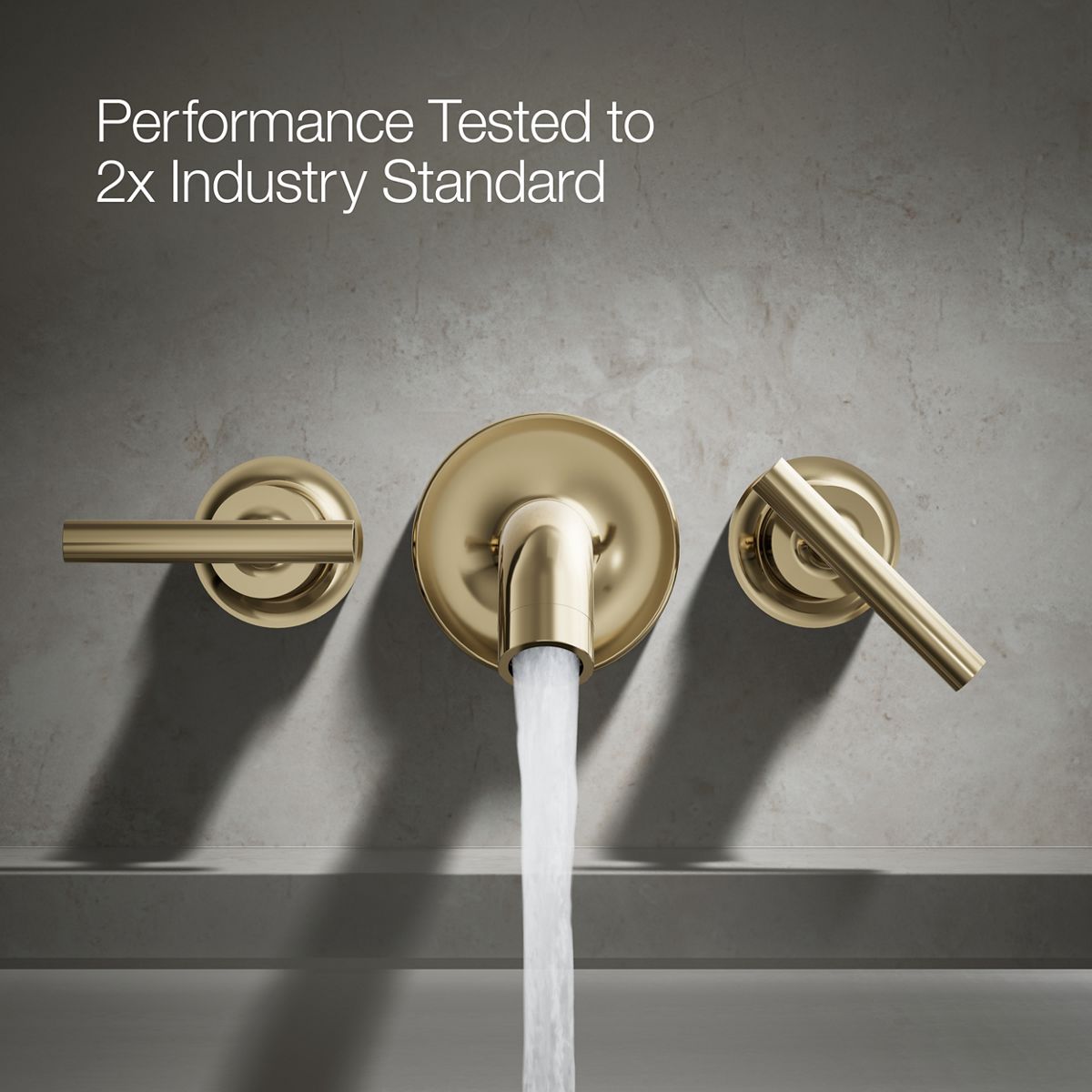 KOHLER Purist Deck- or wall-mount bath faucet handle trim with lever design
