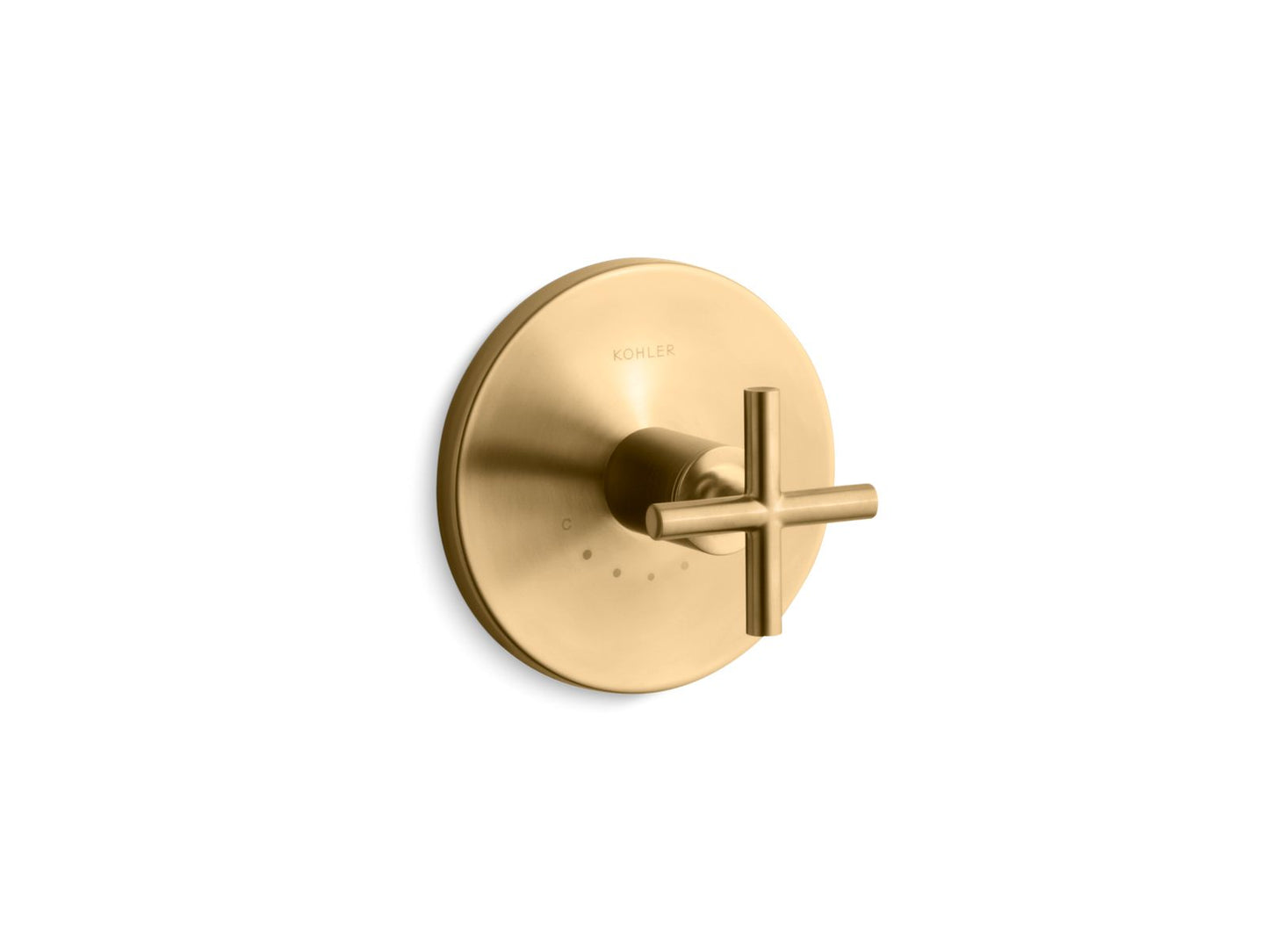 KOHLER Purist MasterShower temperature control valve trim with cross handle