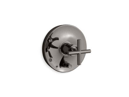 KOHLER Purist Rite-Temp valve trim with push-button diverter and cross handle