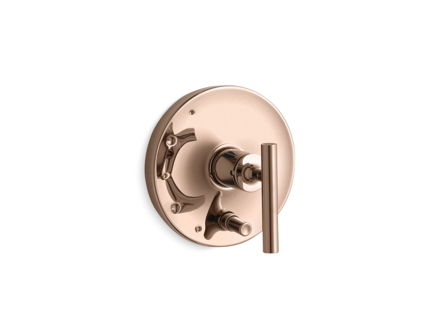 KOHLER Purist Rite-Temp valve trim with push-button diverter and lever handle