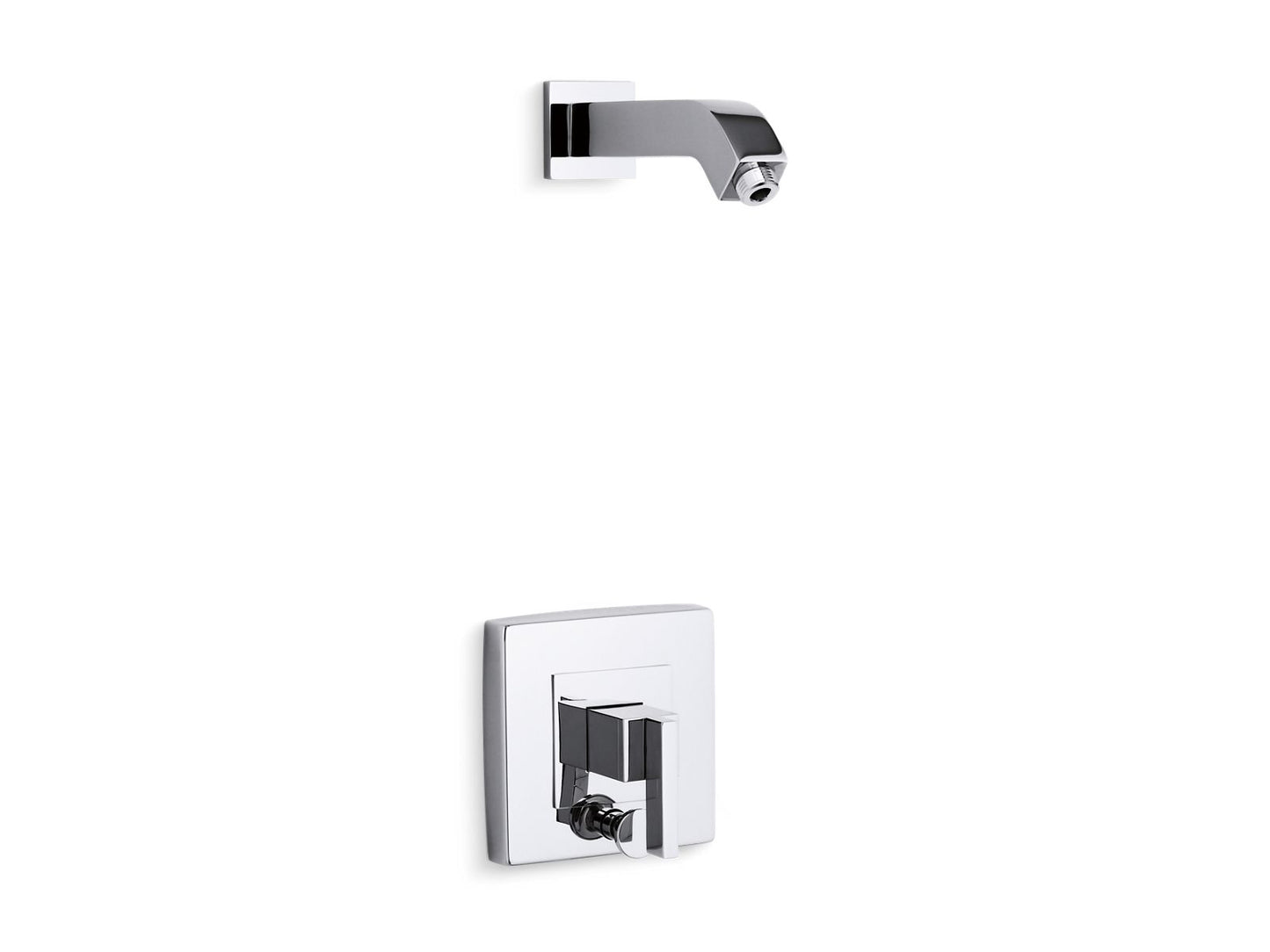 KOHLER K-T14665-4L Loure Rite-Temp shower trim kit with push-button diverter, without showerhead