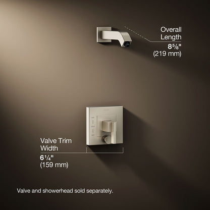3/4 view of product with dimensions