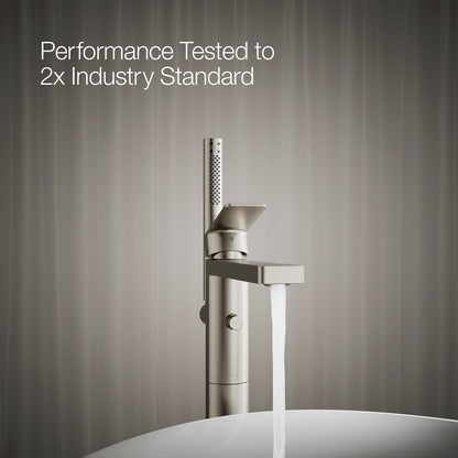 KOHLER K-T23492-4 Parallel Floor-mount bath filler trim with handshower