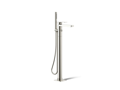 KOHLER K-T23492-4 Parallel Floor-mount bath filler trim with handshower