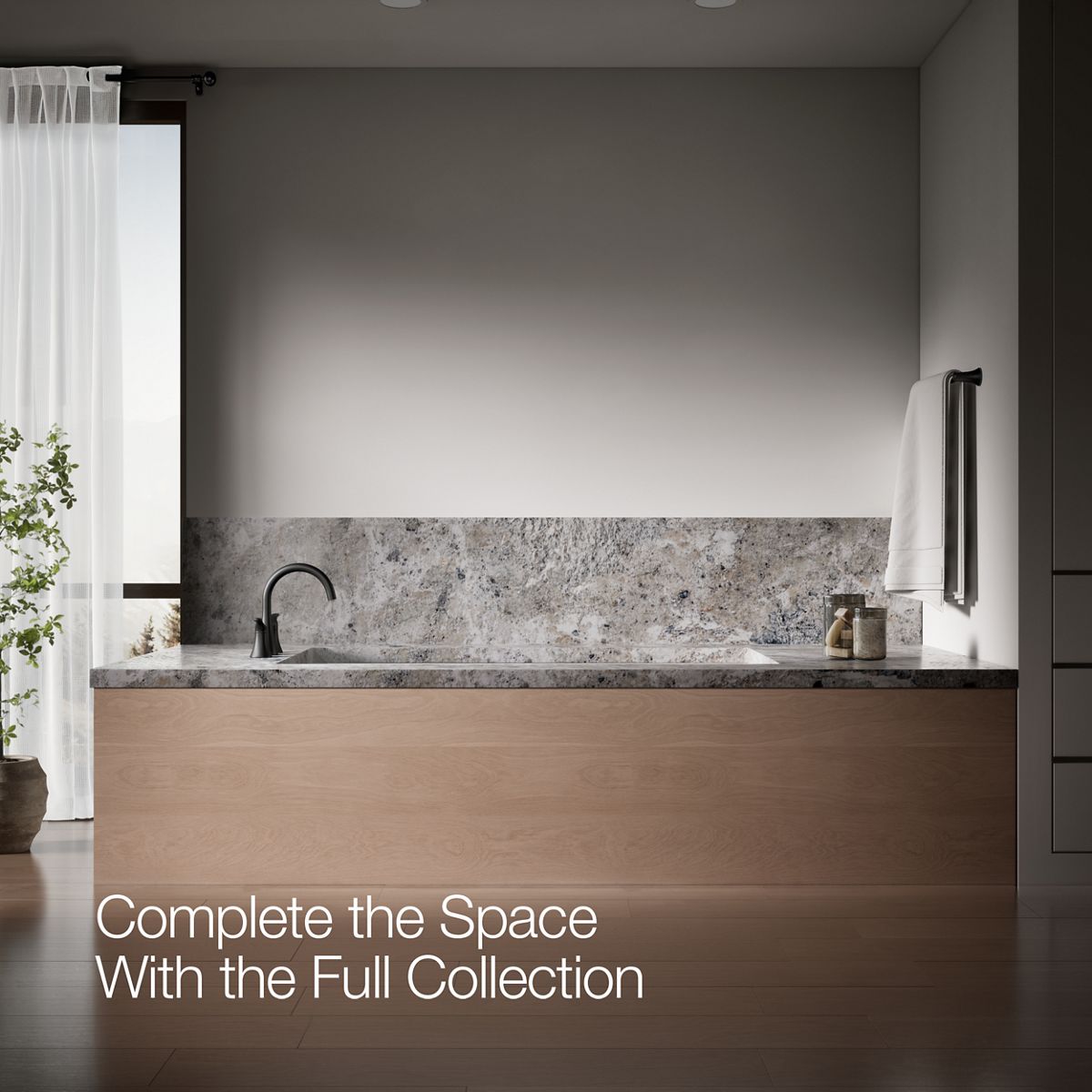 KOHLER K-T26426-4 Simplice Deck-mount bath faucet trim
