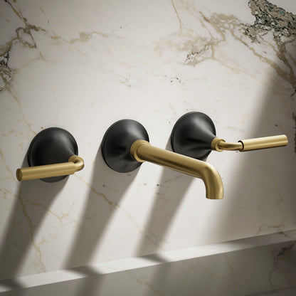 KOHLER K-T26439-4 Tone Wall-mount bathroom sink faucet trim, 1.2 gpm