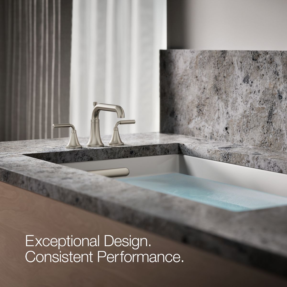 KOHLER K-T26440-4 Tone Deck-mount bath faucet trim with diverter