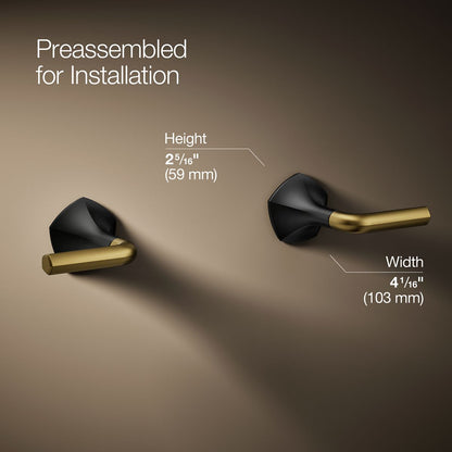 KOHLER K-T27013-4 Occasion Wall-mount bathroom sink faucet Lever handle trim, 1.2 gpm